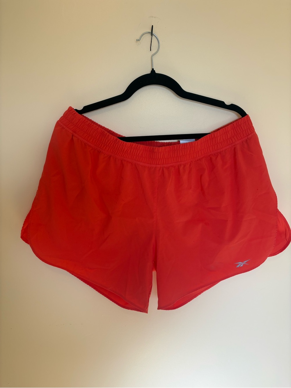 Reebok Women’s Tangerine Orange  Lightweight Athletic Running Shorts XL